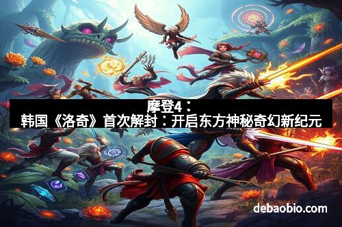 摩登4：韩国《洛奇》首次解封：开启东方神秘奇幻新纪元