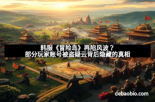 韩服《冒险岛》再陷风波？部分玩家账号被盗疑云背后隐藏的真相